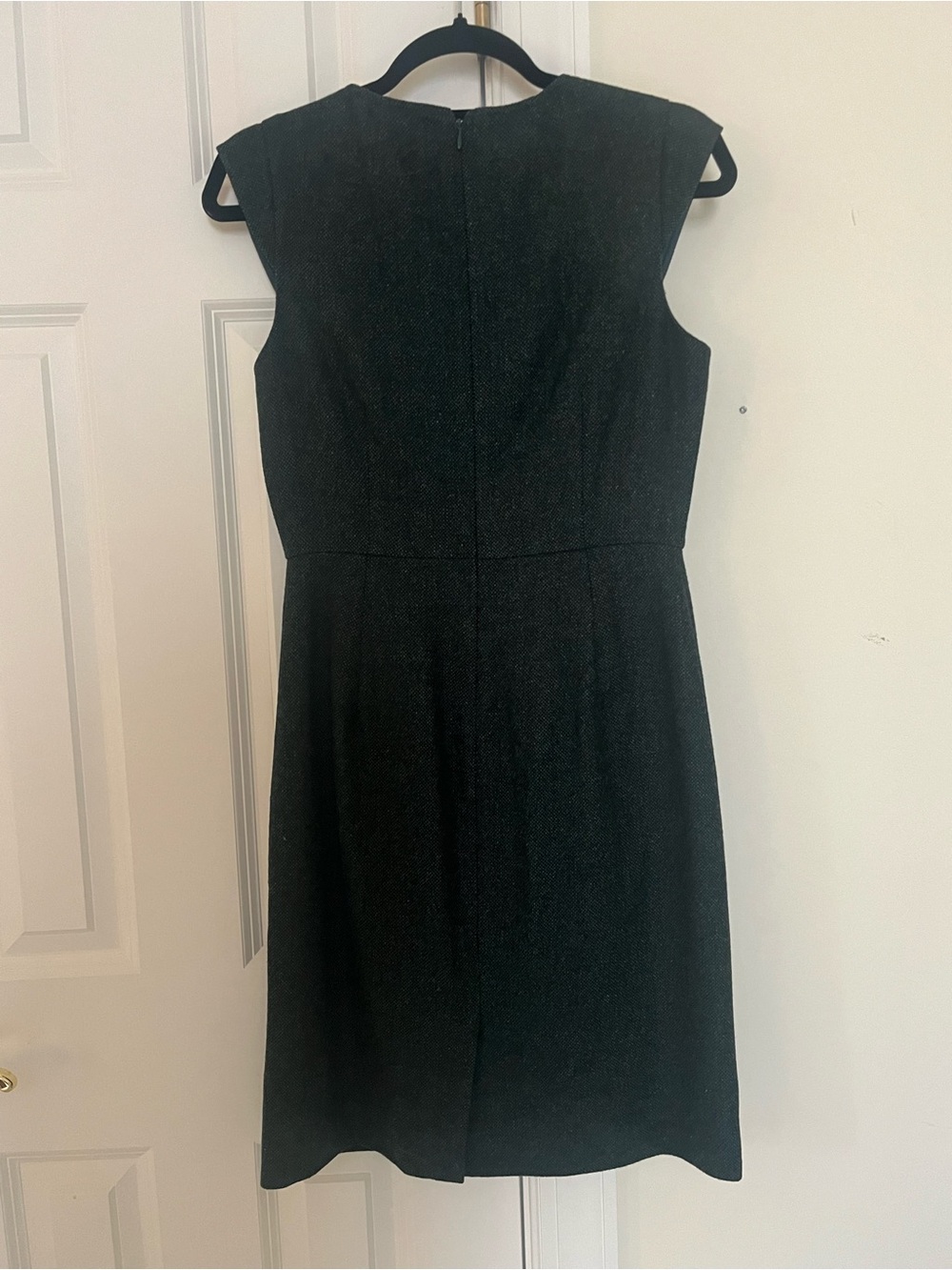 J. Crew green Tweed Sleeveless Sheath Dress